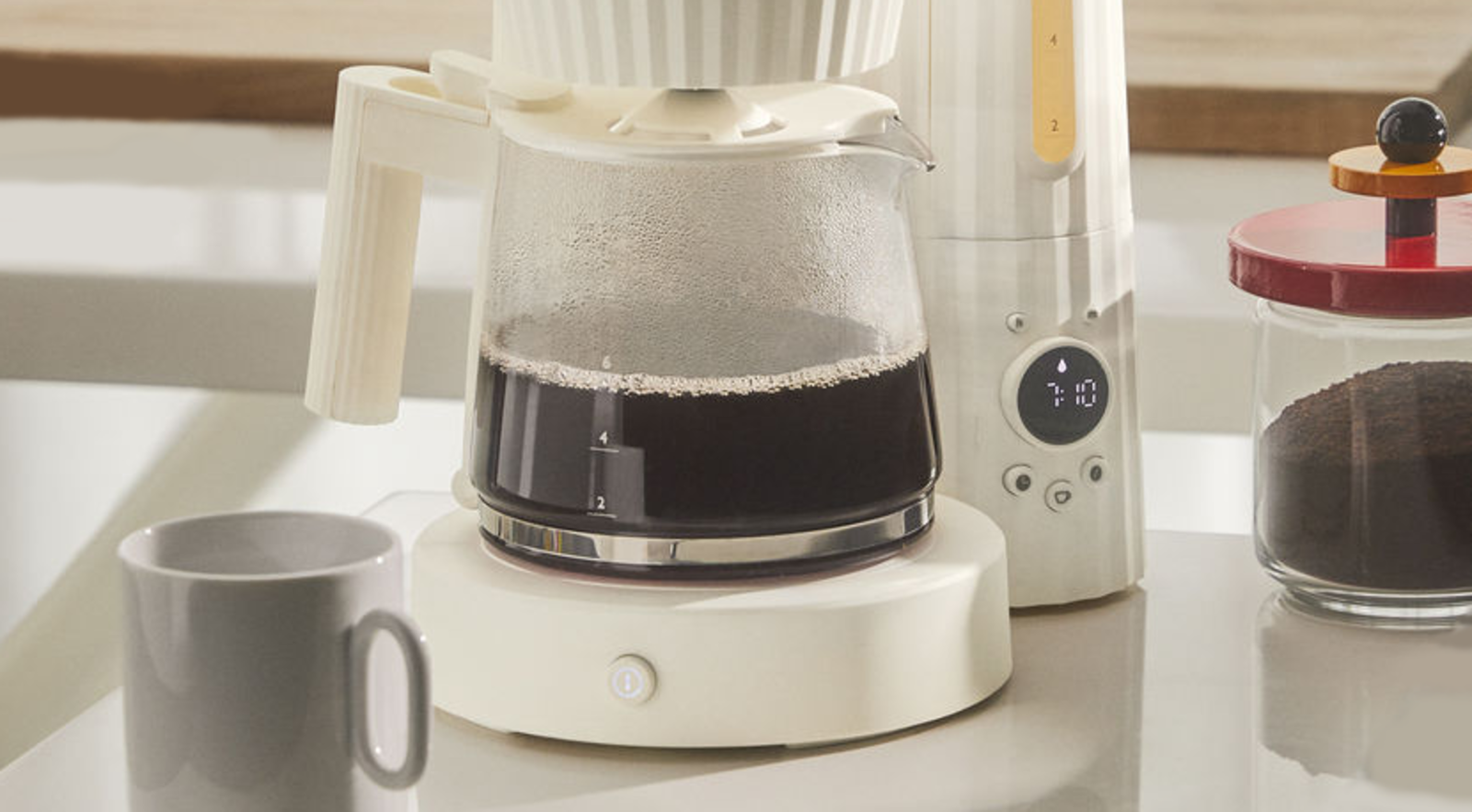 Alessi Filter Koffie Maker Wit